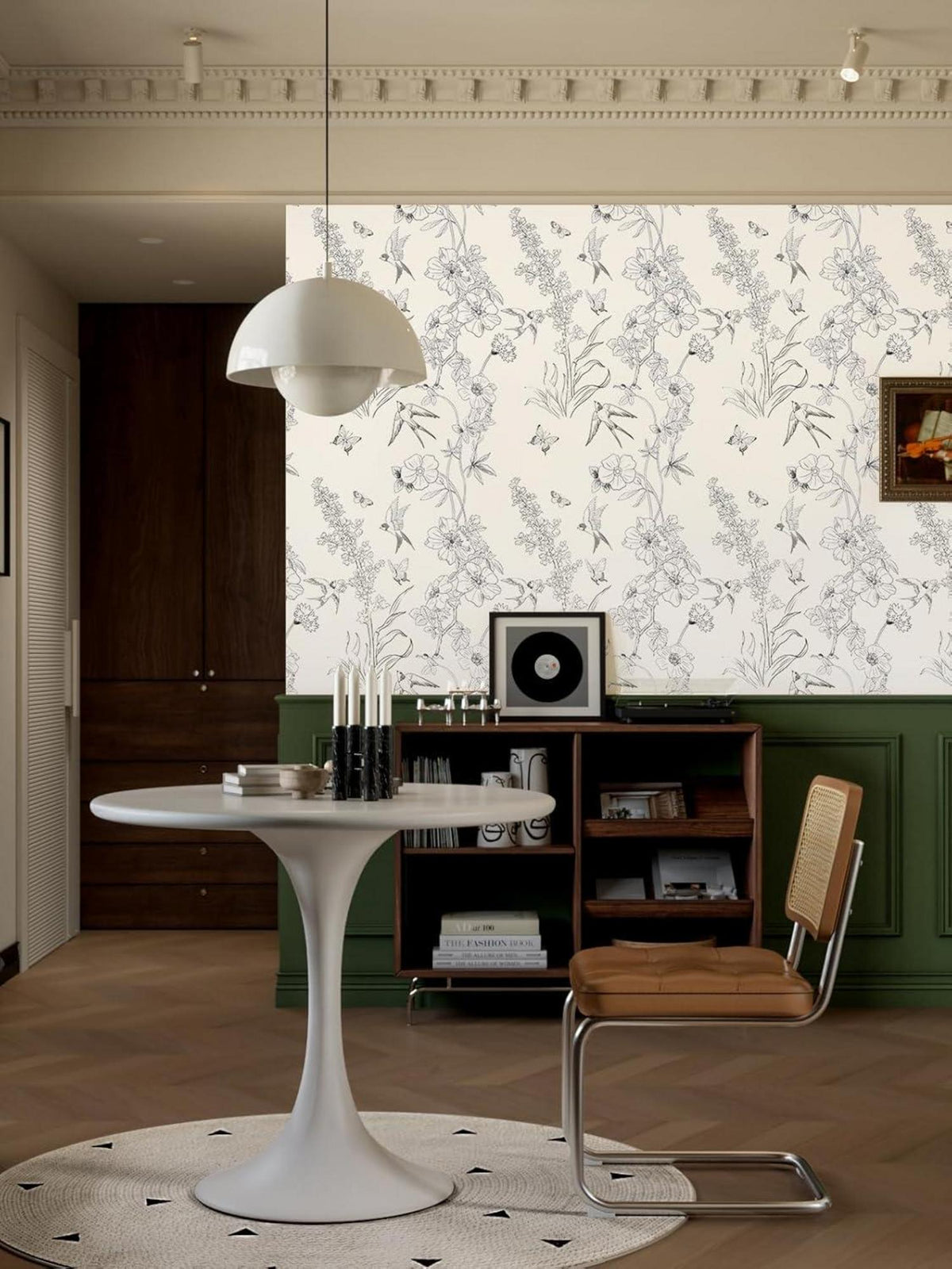Selbstklebende Fototapete Blumen Design 44cm x 1000cm