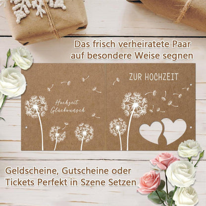 Hochzeitskarte Geldgeschenk mit Umschlägen und