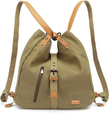 Große Canvas Henkeltasche Anti-Diebstahl Rucksack Multifunktional