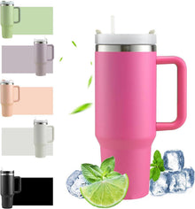 40oz Thermobecher mit Strohhalm und Henkel, 1200ml Kaffeebecher To