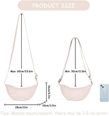 Damen Halbmond Crossbody Schultertasche Verstellbare