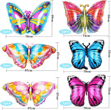 6er Schmetterling Folienballon Set für Party Dekoration