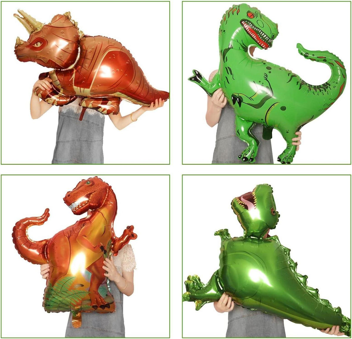 Dinosaurier Folienballon 8er Set für Party Dekoration