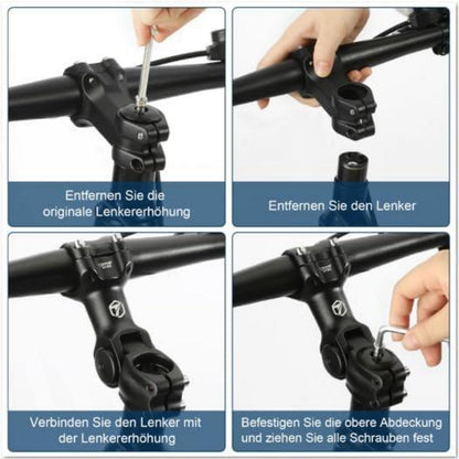 Fahrradvorbau Aluminium verstellbar ±60° für 31,8mm Lenker