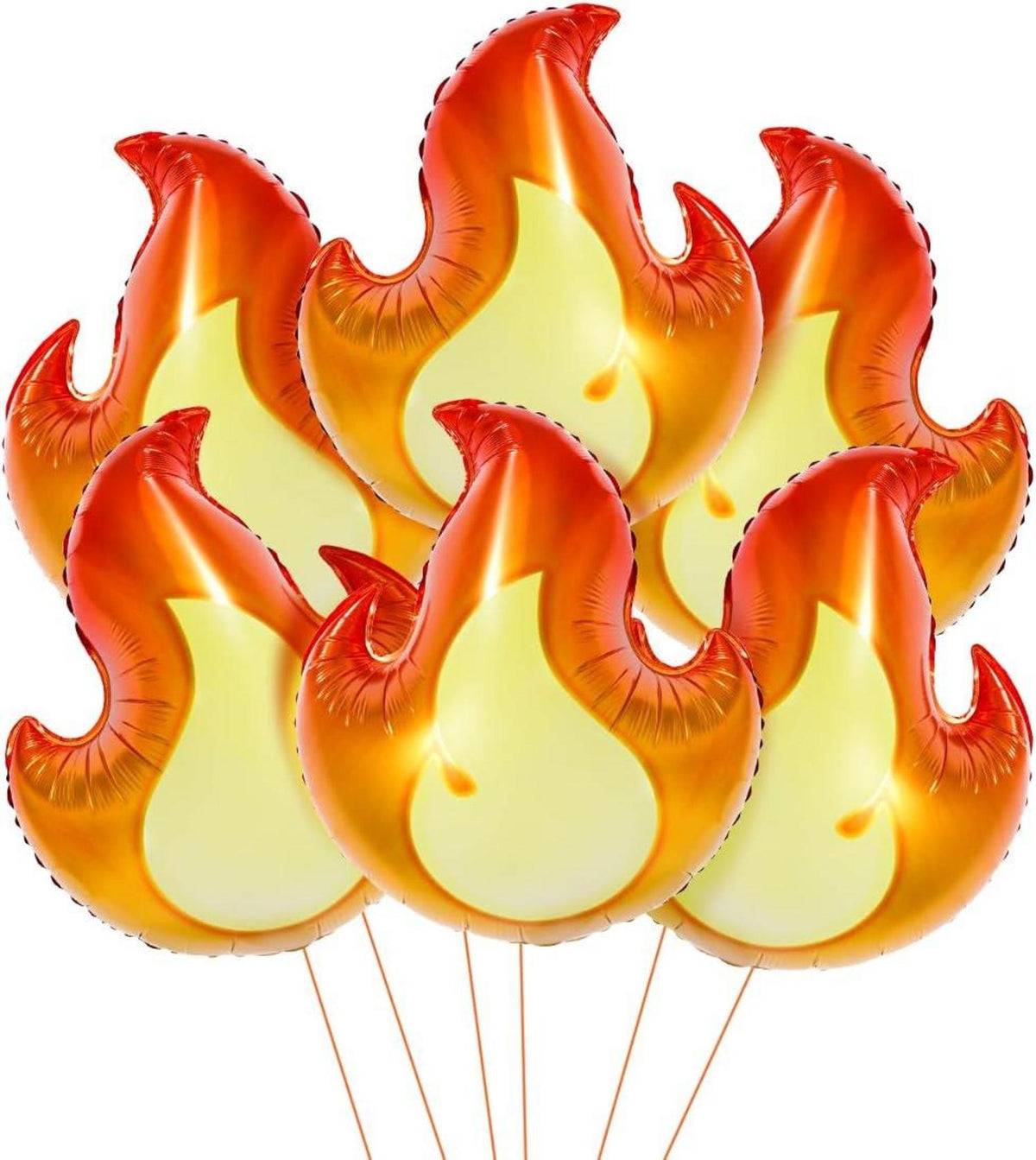 Flamme Folienballon Set, Feuerwehrmann Thema Party Luftballons