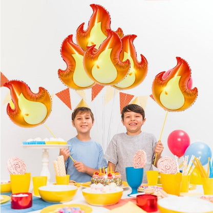 Flamme Folienballon Set für Feuerwehrmann Party 6 Stück