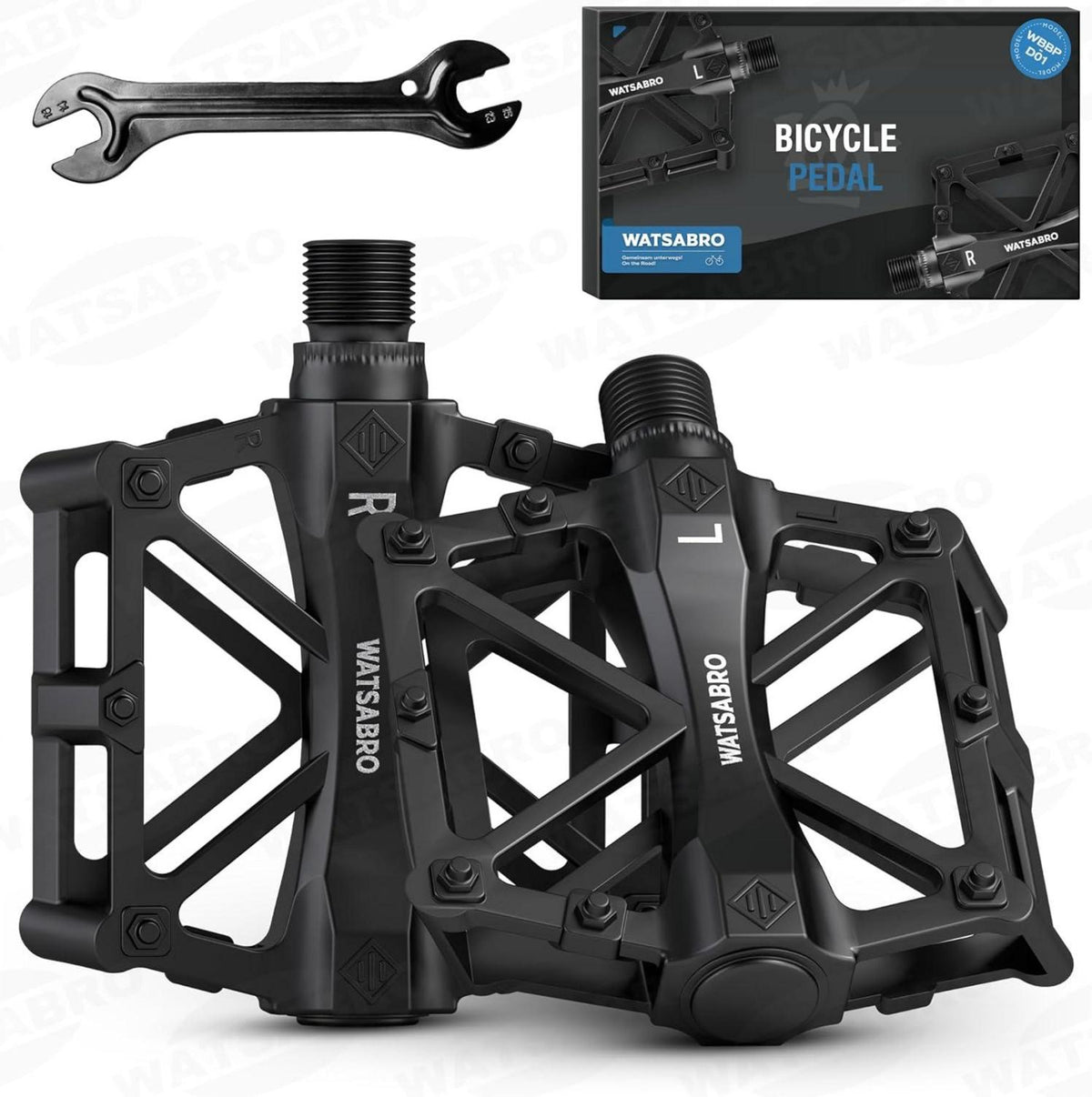 Fahrradpedale 9/16 Zoll Aluminium CNC MTB Lager Mountainbike E-Bike
