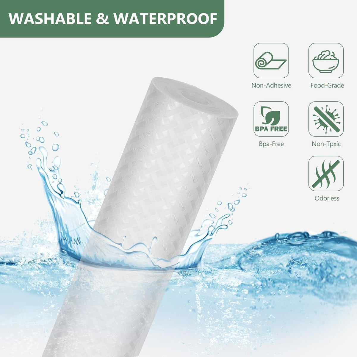 Wasserdichte Schubladenmatte Antirutsch – 50x600cm Transparent