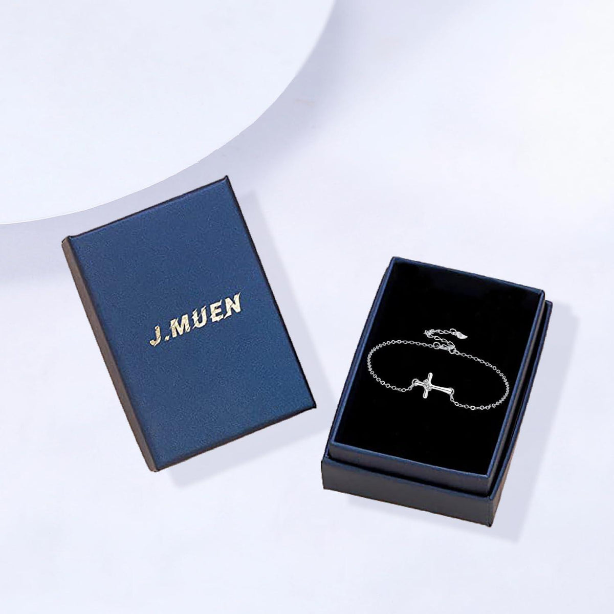 925 Silber Kreuz Armband Damen Muttertag Geburtstag Geschenk