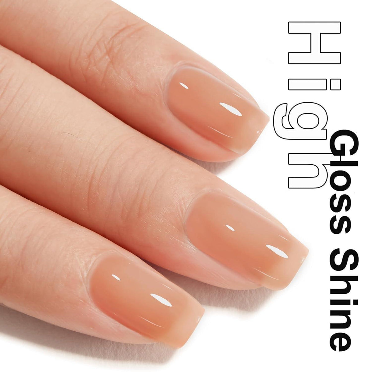 Rosa-Orange Herbst Gel Nagellack Set – Transparent & DIY