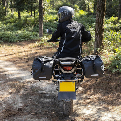 Motorrad Satteltasche 70L Wasserdicht Gepäcktasche Schwarz