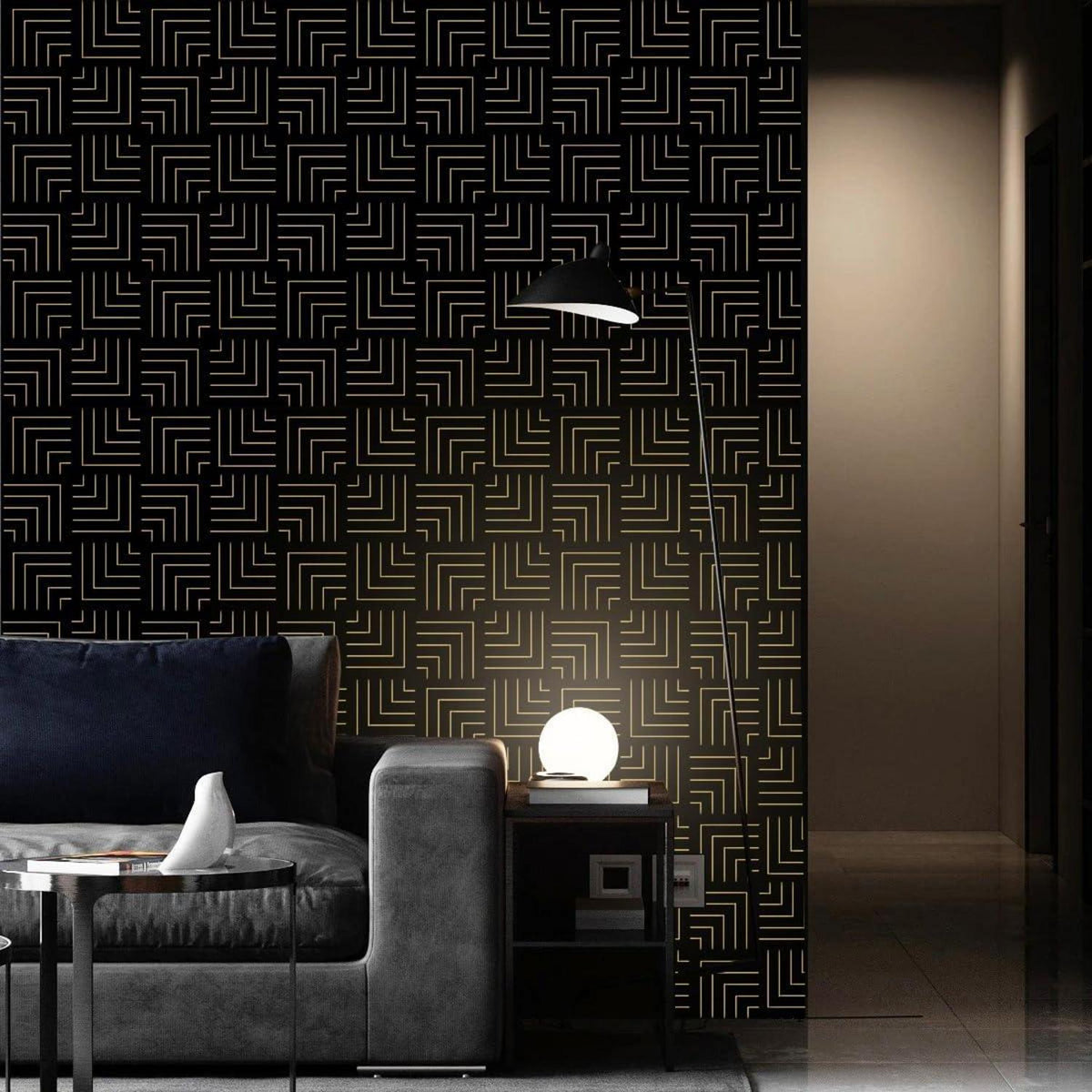 Selbstklebende Tapete Möbelaufkleber Moderner Design 44cm x 1000cm