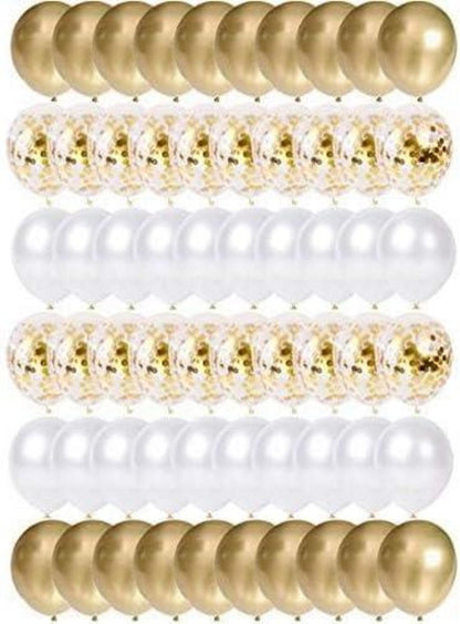 Goldene Luftballons Set 60 Stück für Party Deko