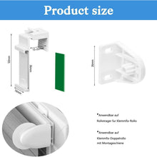 8 Stück Klemmhalter für Klemmfix Doppelrollo ohne Bohren