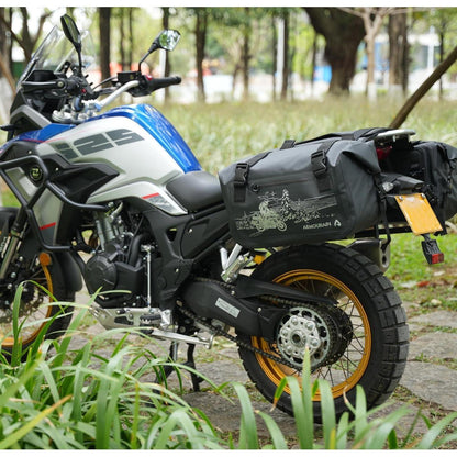Motorrad Seitentasche 50L Wasserdicht mit Abnehmbarer Platte