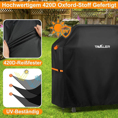 Wetterfeste Grillabdeckung 120x60x120 cm aus 420D Oxford Stoff