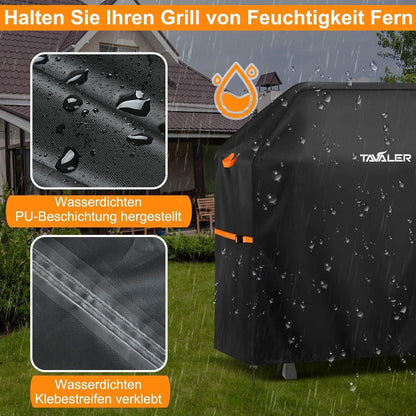 Wetterfeste Grillabdeckung 120x60x120 cm aus 420D Oxford Stoff