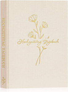 Hochzeitstag Paar Tagebuch Leinen Fotoalbum 190 Seiten Beige
