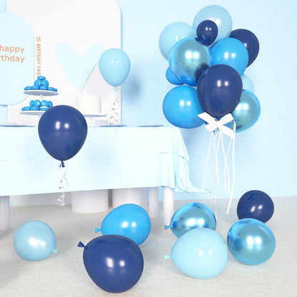 60 Blaue Luftballons Set Hochwertige Dekoration helium-geeignet