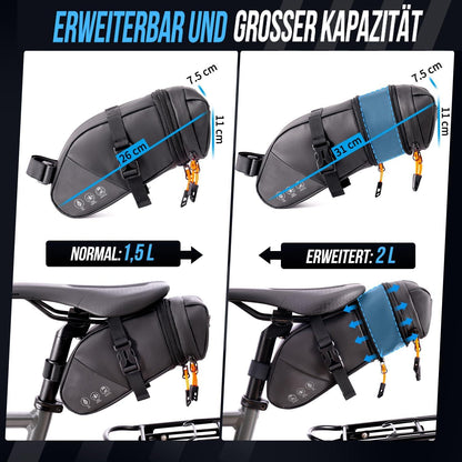 Eyein Fahrrad Satteltasche wasserdicht reflektierend