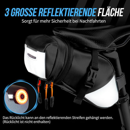 Fahrrad Satteltasche wasserdicht 2L Kapazität reflektierend