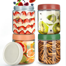Overnight Oats Gläser 4er Set Einmachgläser 500ml mit Deckel