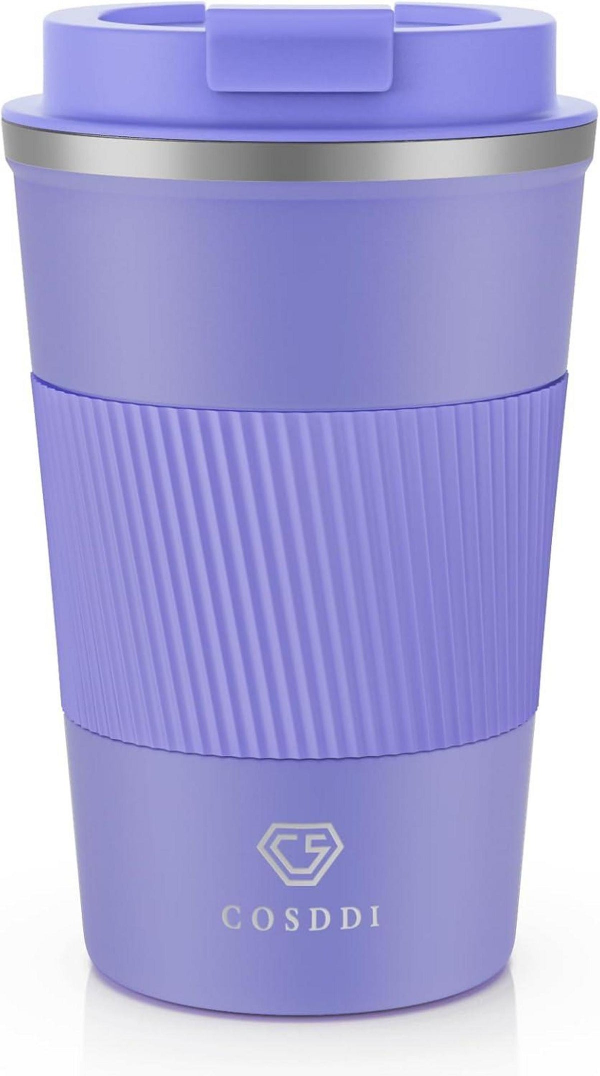 Isolierter Edelstahl Thermobecher 18oz Vakuum Reisebecher Purple