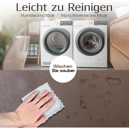 Stretch Stuhlhussen Set 6er Pack –, Wasserabweisend in Lederoptik