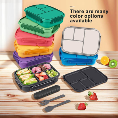 Bento Box Kinder mit Fächern & Besteck – 1200ml Lunchbox