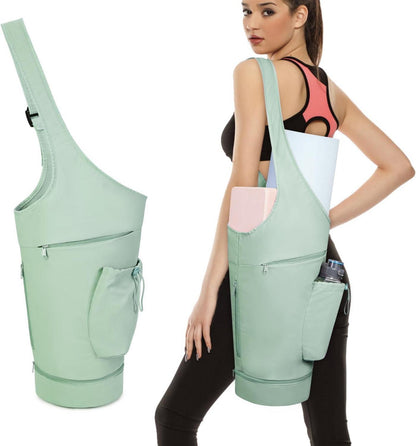 Yogatasche mit Großer Öffnung Yogamatte Tasche Nassfach Flaschentasche