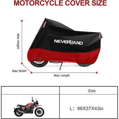 Motorrad Abdeckplane Wasserdicht & Winterfest 210D