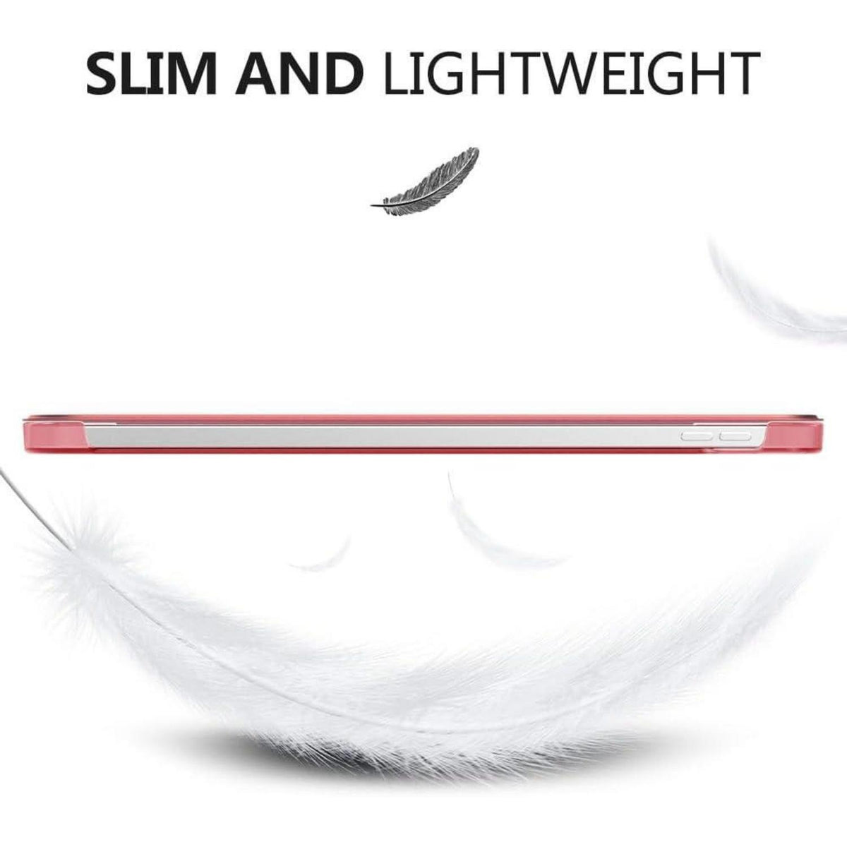 Schlanke iPad Hülle mit Ständer & Apple Pencil Ladefunktion, Null Guava