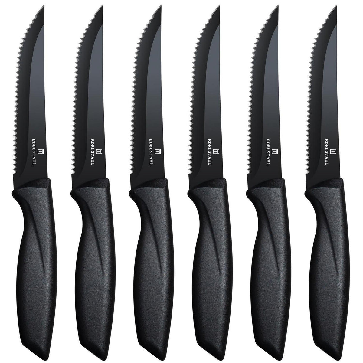 6-teiliges Steakmesserset mit Wellenschliff – Scharfes Profi Besteck