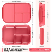 Amathley Brotdose Kinder Bento Lunchbox 1200ml Mikrowellen