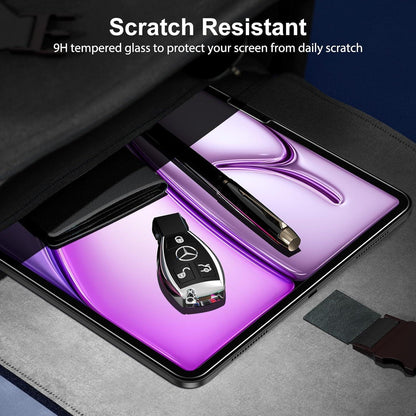 Panzer Schutzglas iPad Air 13 Zoll Pro 13 Zoll M2 M4 2er Set 9H Härte 2024