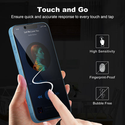 2 x Anti-Spionage-Hartglas iPhone 13 Pro Max - 2,5D-Schutz