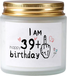 40. Geburtstag Lavendel-Duftkerzen im Glas - Geschenk Frauen