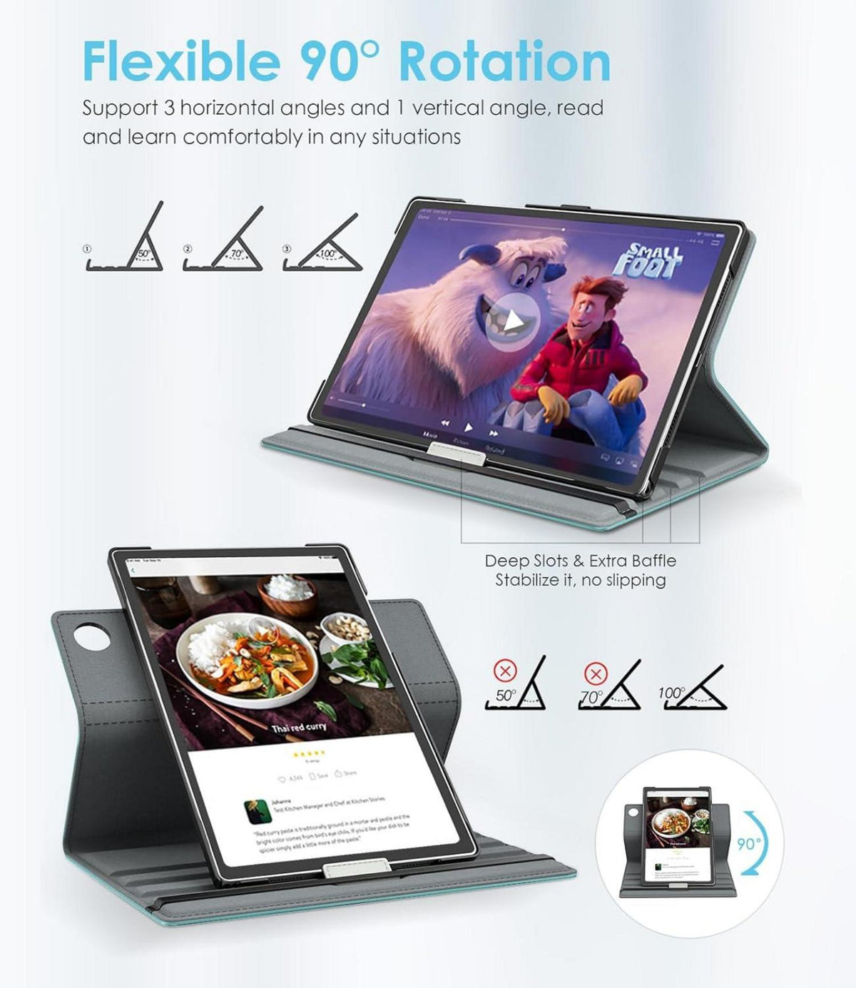 Drehbare Hülle für Samsung Galaxy Tab A9 Plus 11 Zoll