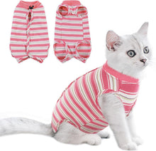 Postoperative Katzenkleidung für Bauchwunden - Rosa M