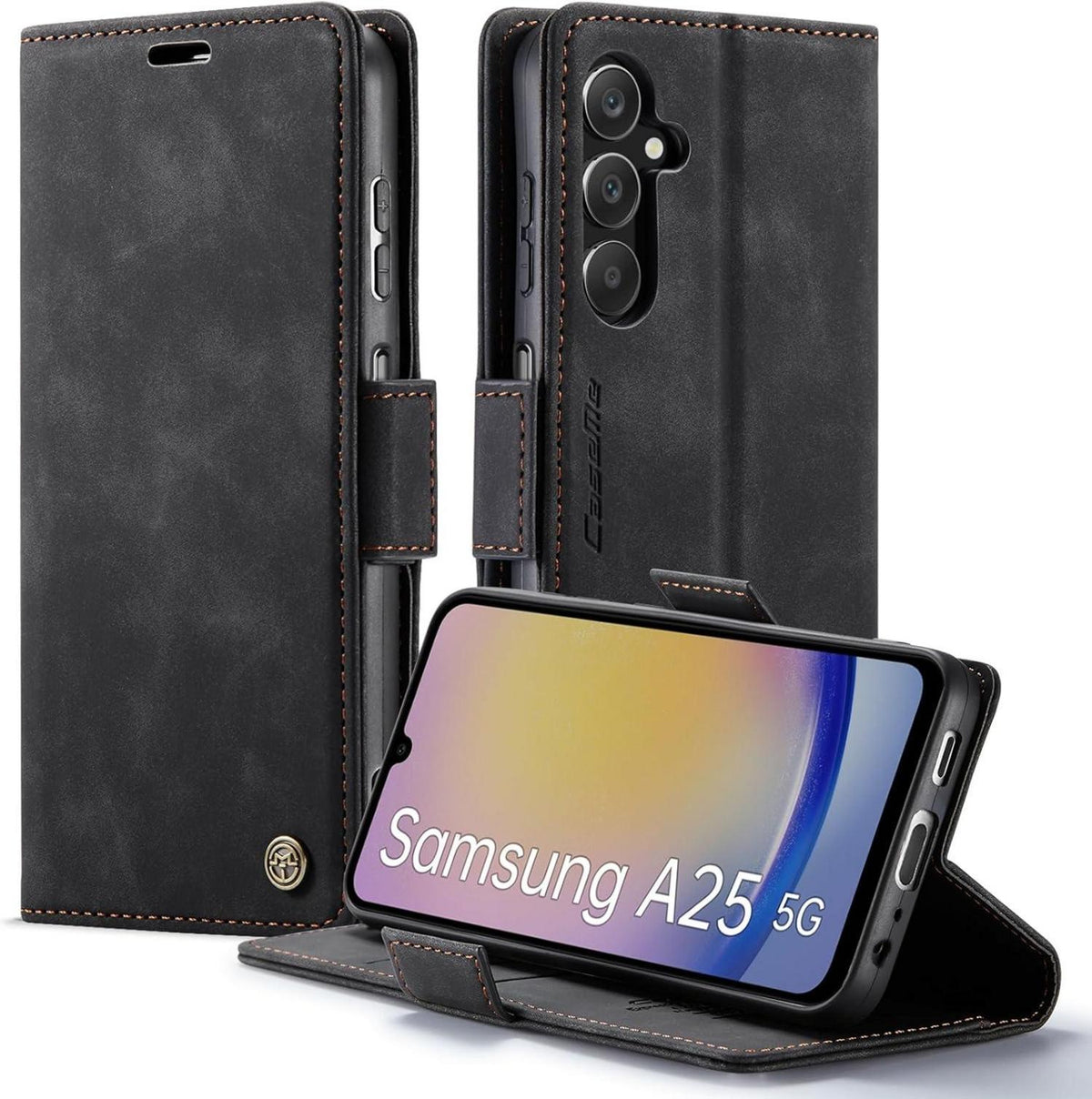 Samsung Galaxy A25 5G Handyhülle Klapphülle RFID Schutz Schwarz