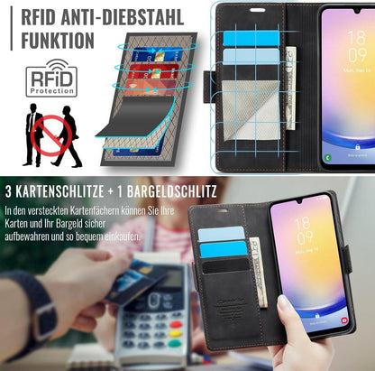 Samsung Galaxy A25 5G Handyhülle Klappbar PU Leder RFID