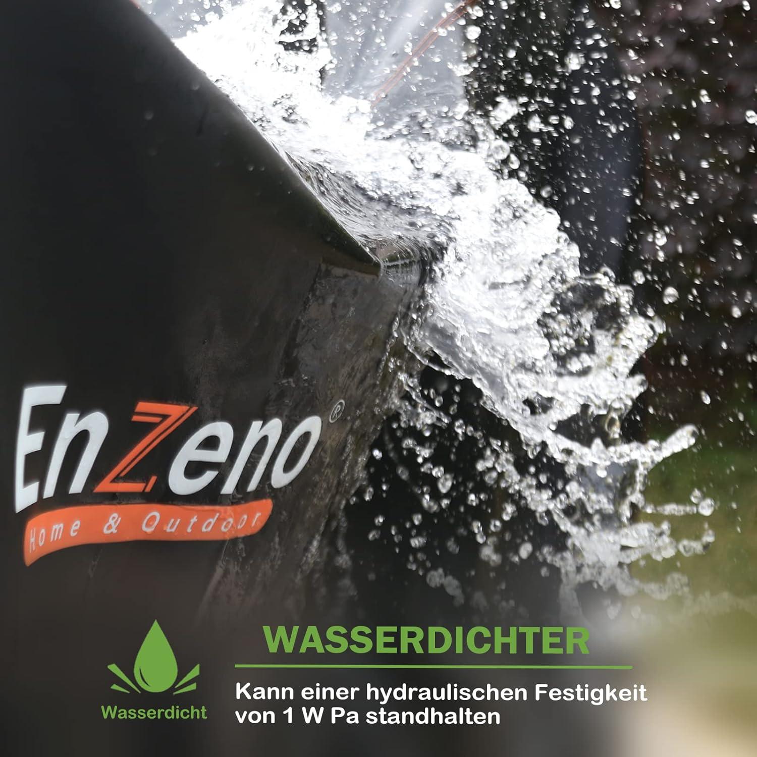 Enzeno Gartenmöbel Abdeckung 420D Oxford Gewebe Winterfest, Rechteckig