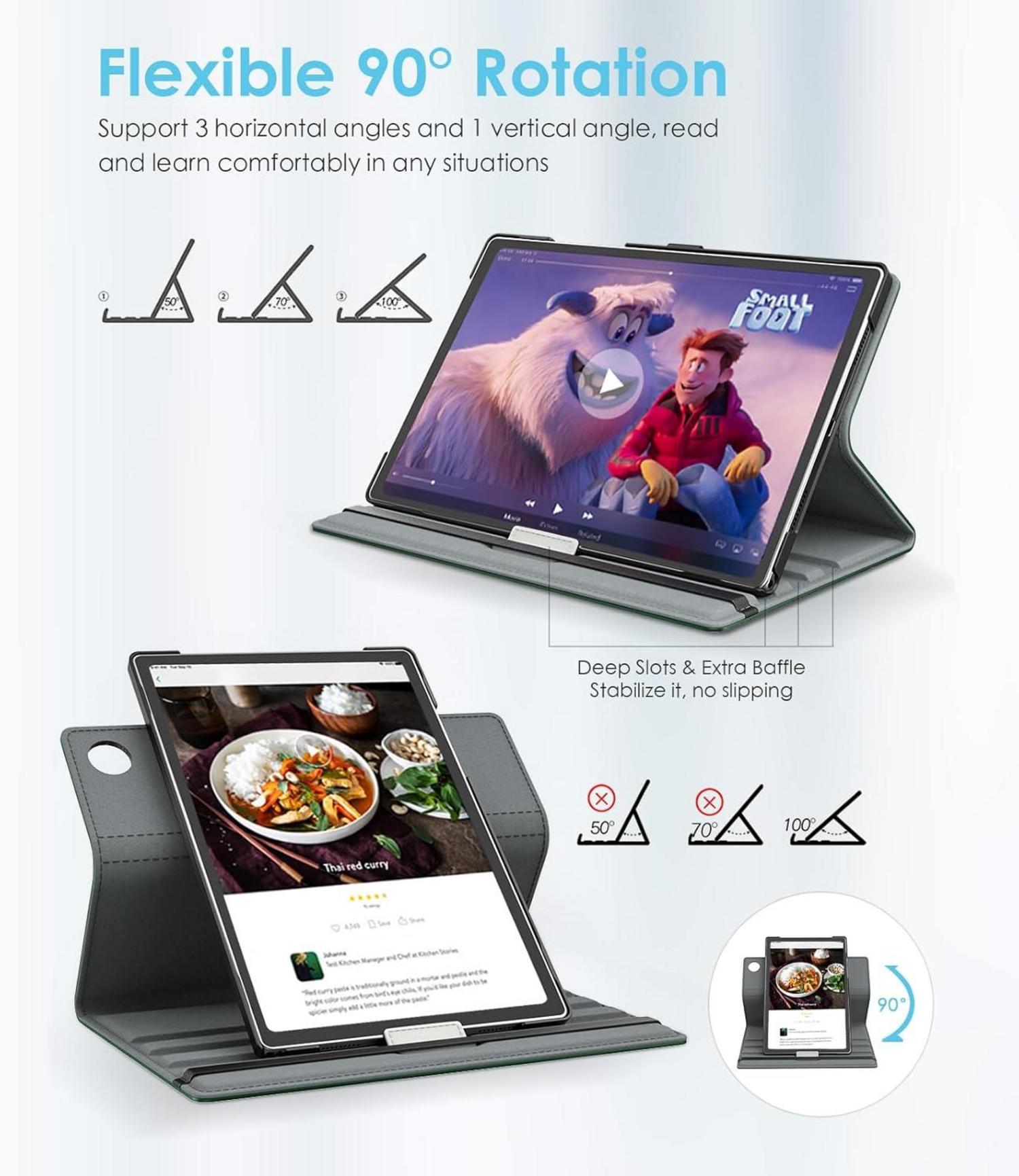 TiMOVO Samsung Galaxy Tab A9 Plus 11 Zoll 2023 90 Grad Drehbar Hülle
