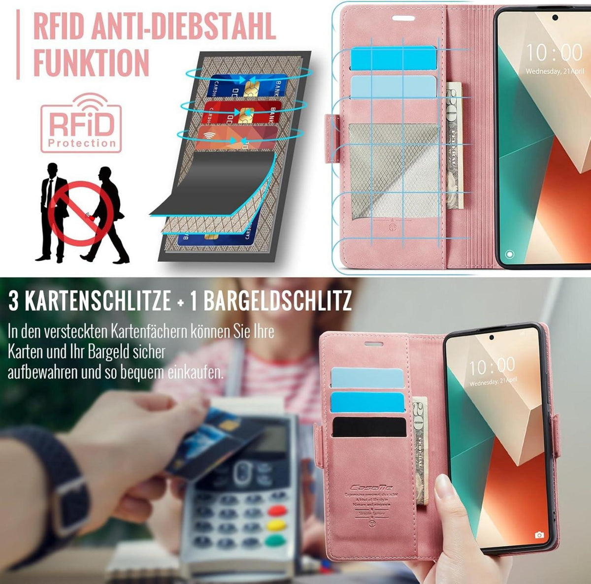 XYGLOW Xiaomi Redmi Note 13 5G Handyhülle Schutzhülle RFID