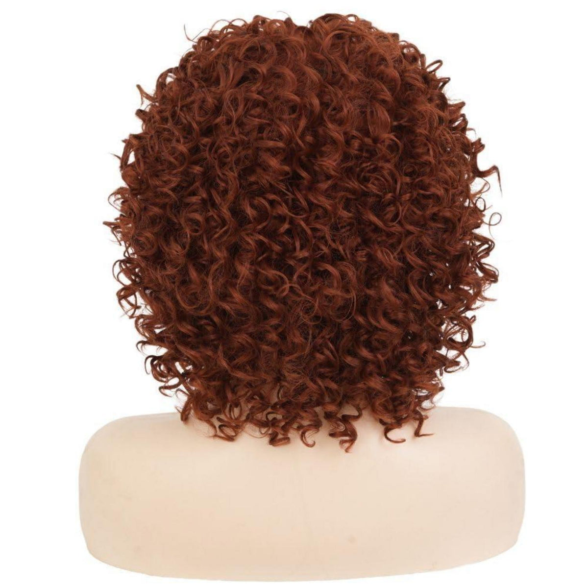 Rote Afro Lockenperücke Kurz – 70er/80er Jahre Style