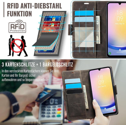 Samsung Galaxy A25 5G Handyhülle PU Lederhülle RFID Tasche