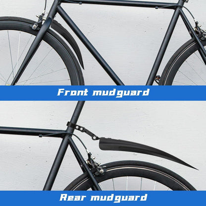 Fahrrad Schutzblech Set Universal MTB Rennrad 24-29 Zoll Schwarz