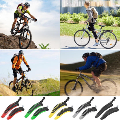 Fahrrad Schutzblech Set Universal MTB Rennrad 24-29 Zoll Schwarz