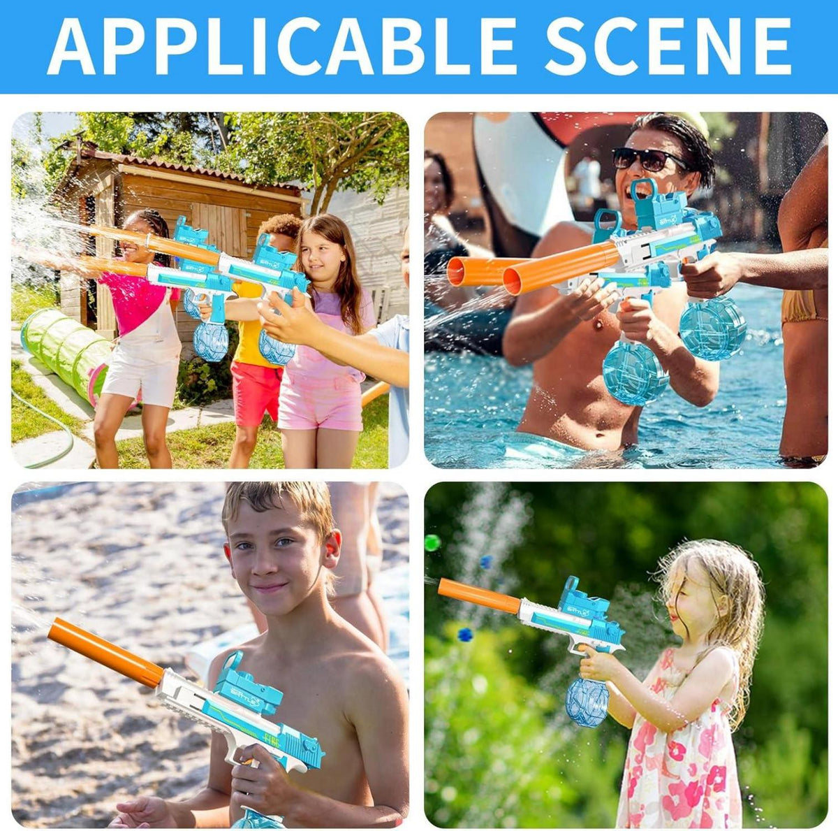 Elektrische Wasserpistole Automatisch für Kinder und Erwachsene
