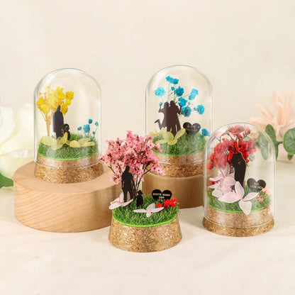 Ewige Blumen Ich Liebe Dich Geschenk Glasbox Valentinstag Handgefertigt